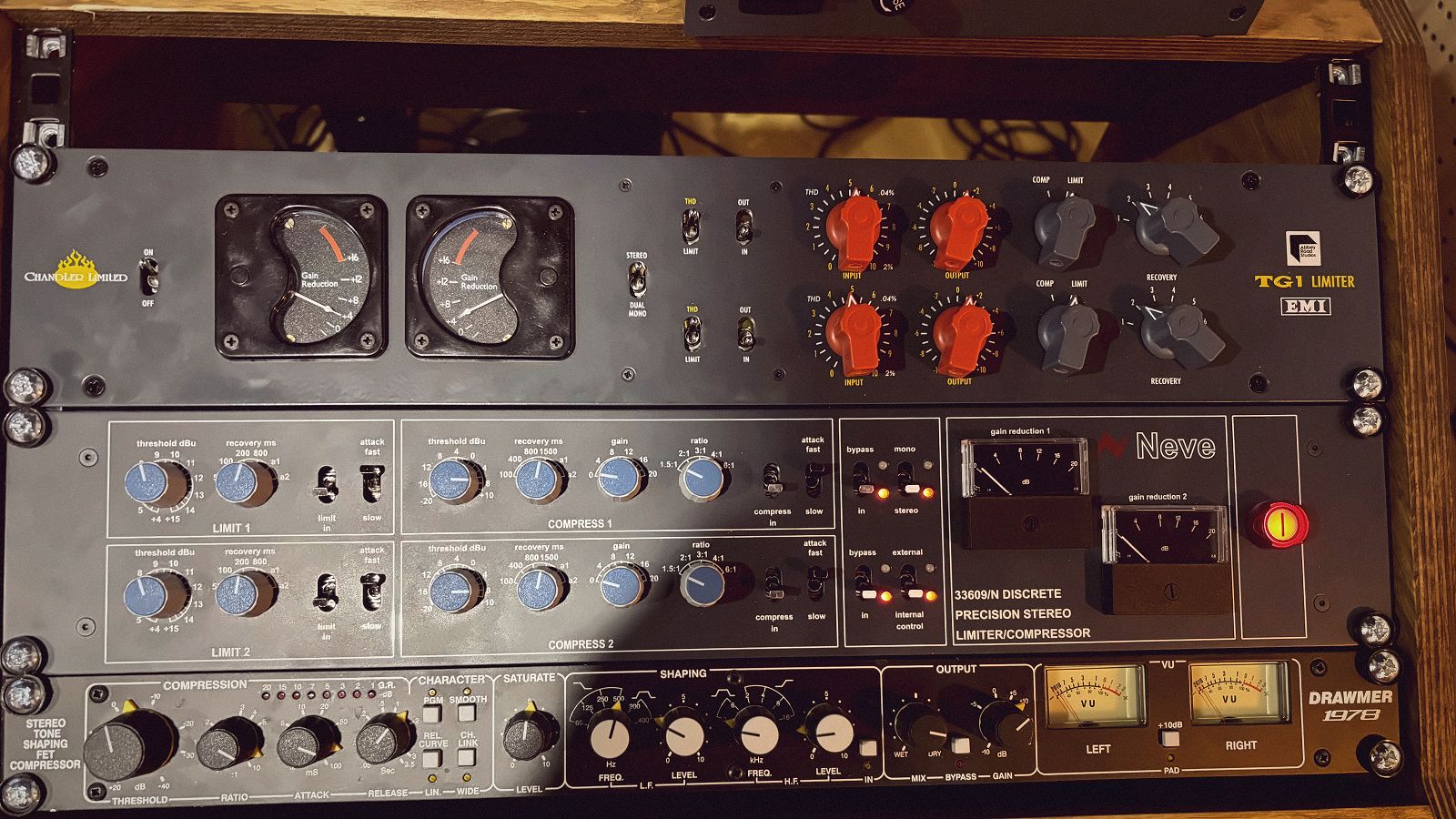 Chandler Limited TG1 · Neve 33609/N · Drawmer 1978