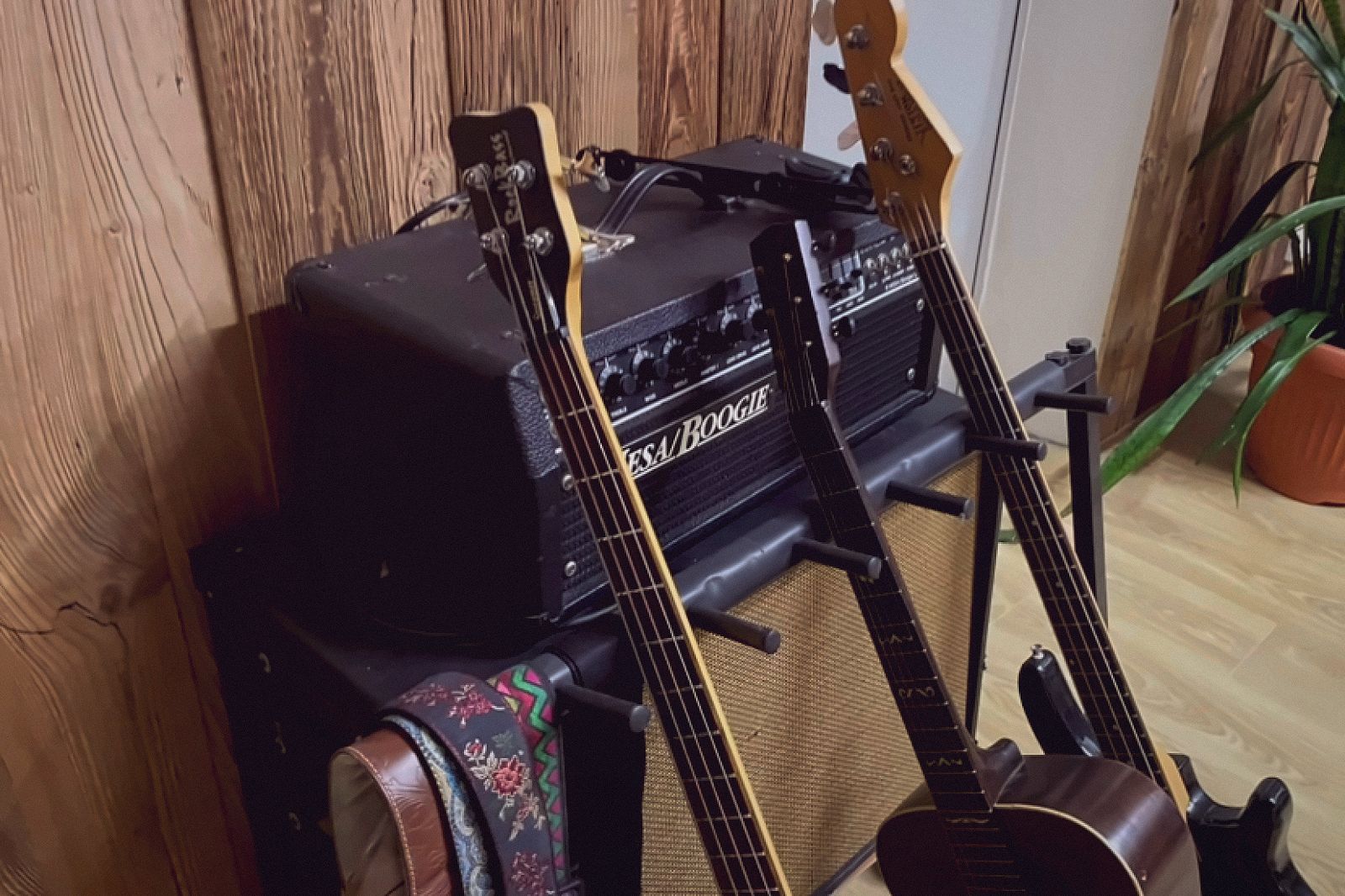 Guitars and a Mesa/Boogie Mark III